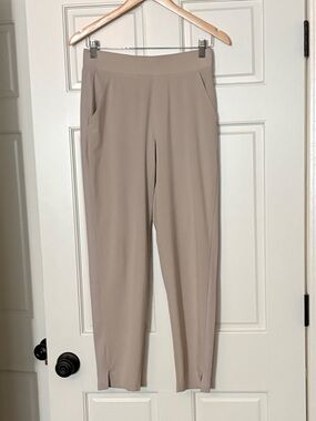 Athleta Ankle-Length High-Waist Pants in Taupe